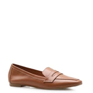 Mocassim Feminino – Couro Veneto Caramelo