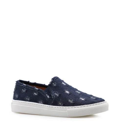 Slip On Feminino – Tecido Jeans Azul