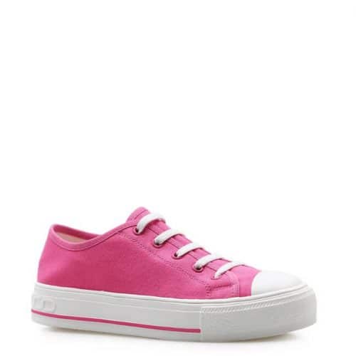 Tênis Feminino Colore Elástico – Lona Rosa