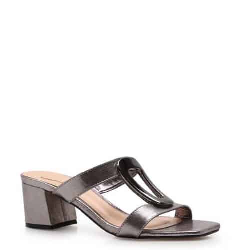 Mule Naked – Couro Prata Velho