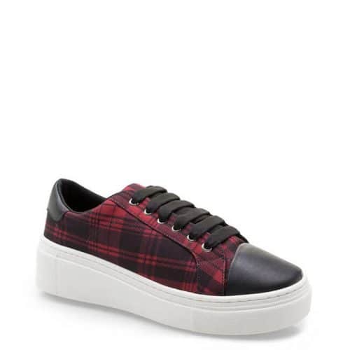 Tênis Feminino – Tecido Xadrez Tartan / Soft Preto