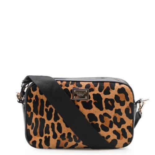 Bolsa Transversal Feminina – Couro Pelo Onça