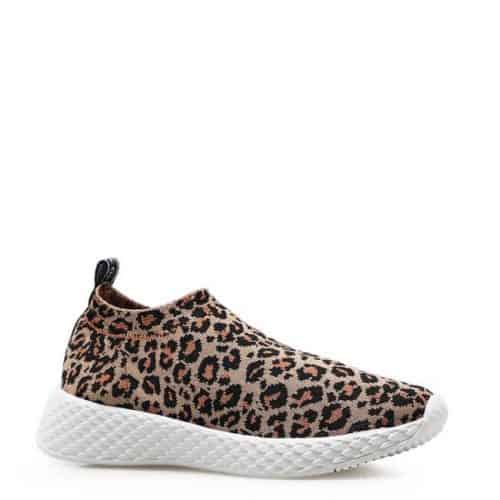 Slip On Feminino Knitted – Malha Onça