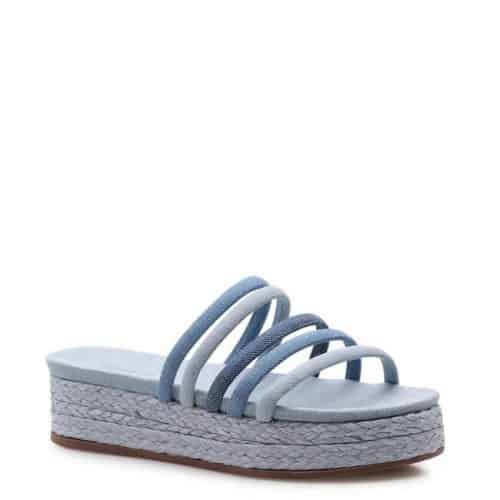 Flatform Naked – Tecido Jeans Azul