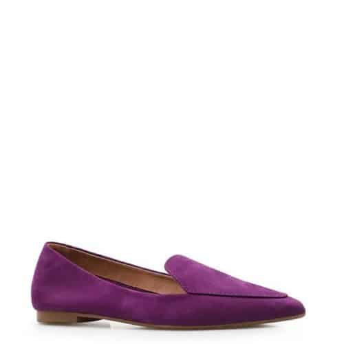 Sapatilha Slipper – Couro Nobuck Roxo