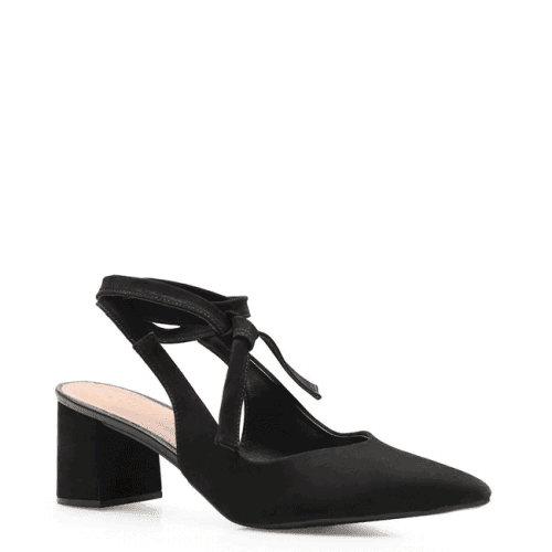 Scarpin – Couro Nobuck Preto