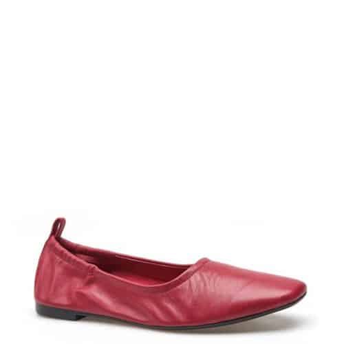 Sapatilha Ballerine – Couro Vermelho