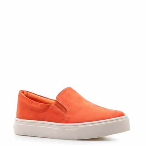 Slip On Feminino – Camurça Laranja