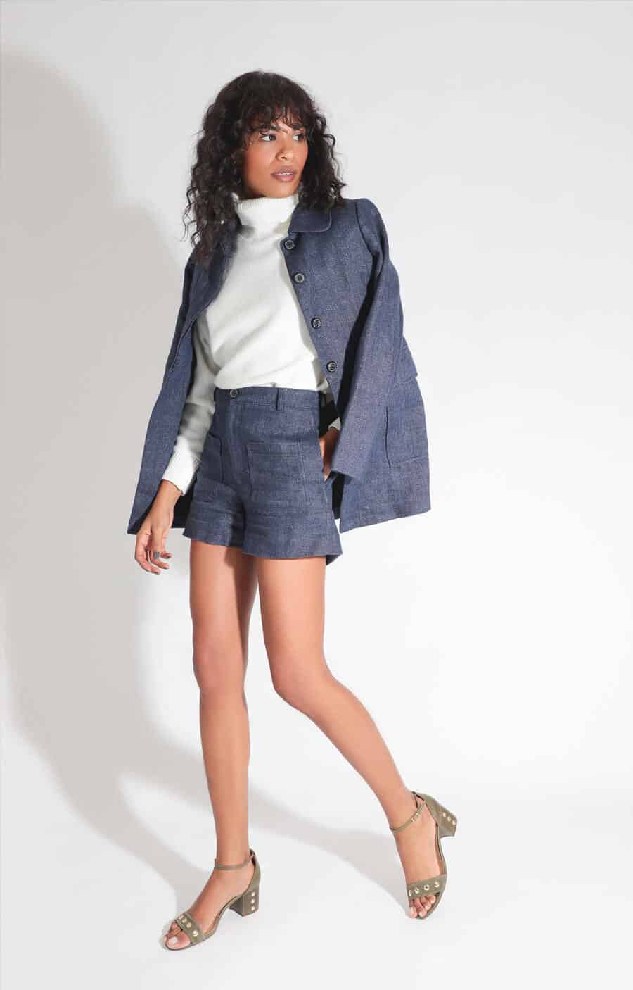 looks com shorts alfaiataria