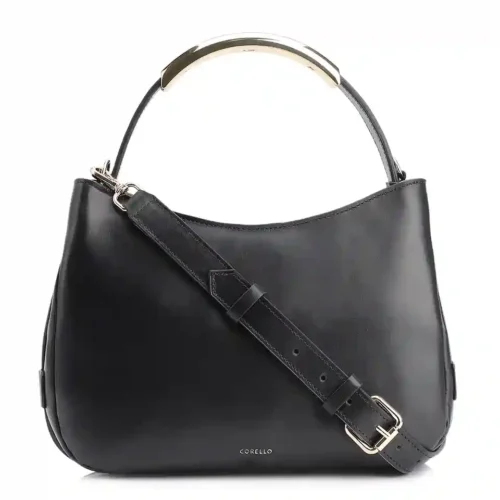 Bolsa De Mão Couro Preto
