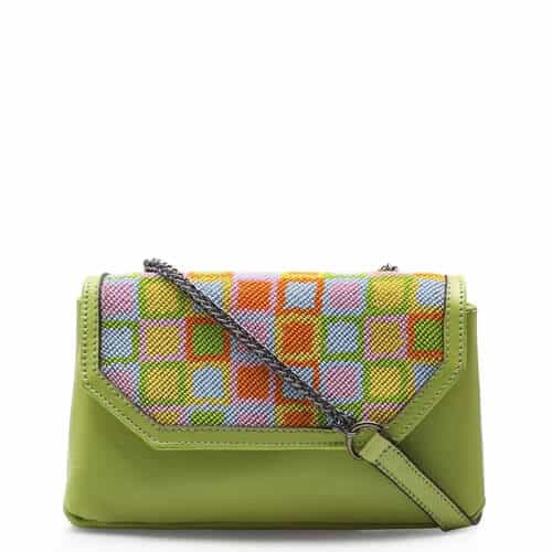 Bolsa Transversal Feminina Miçangas – Micanga/Verde Lima – UN