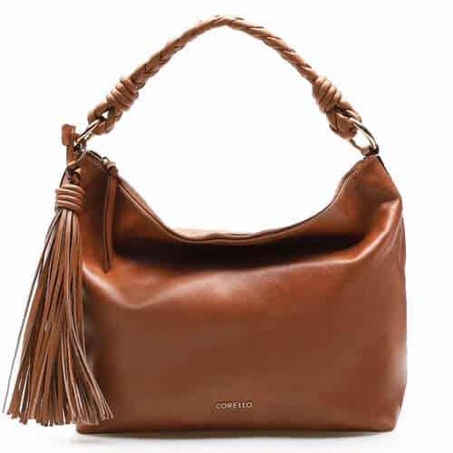 Hobo Alça Trançada – Couro Marrom – UN