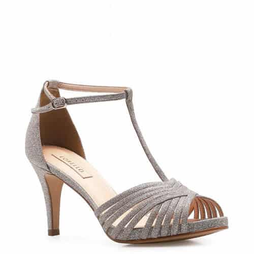 Peep Toe Glitter – Prata