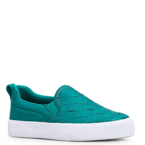 Slip On Tressê – Couro Verde