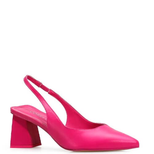 Scarpin – Couro Rosa