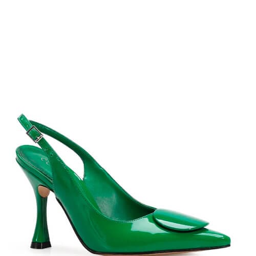 Scarpin Sara Verniz Verde