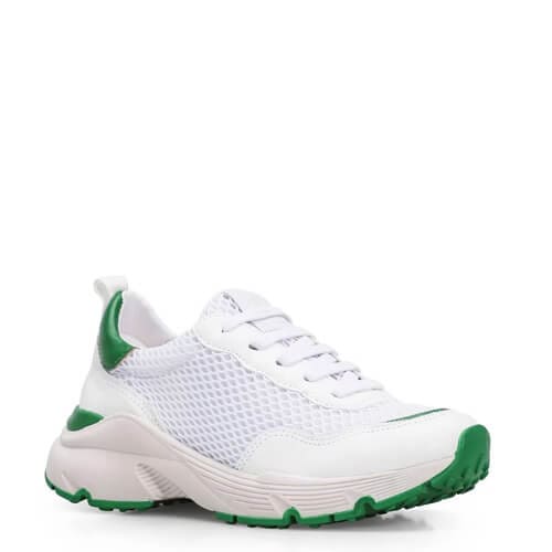 Tenis Sport Nylon Branco Verd