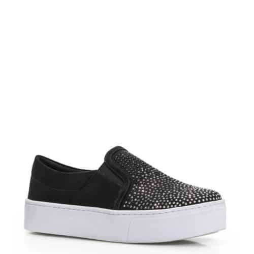 SLIP ON BRILHO ALTERNATIVO CAMURÇA PRETO