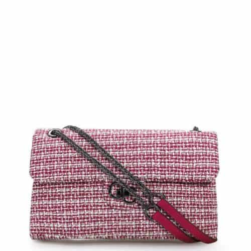 BOLSA DE OMBRO TWEED PINK