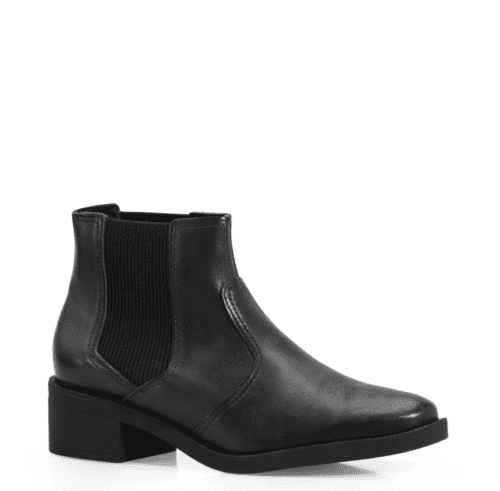 BOTA COURO PRETO