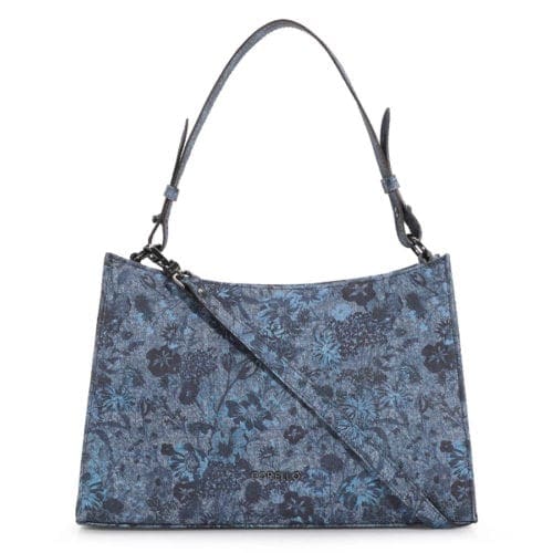 Bolsa De Ombro Jeans Floral