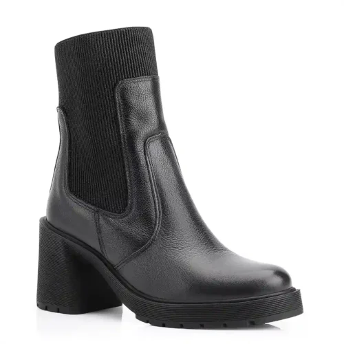 Bota Chelsea Couro Preto
