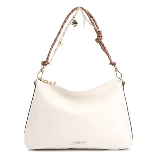 Bolsa De Ombro Bag Charm Couro Off White
