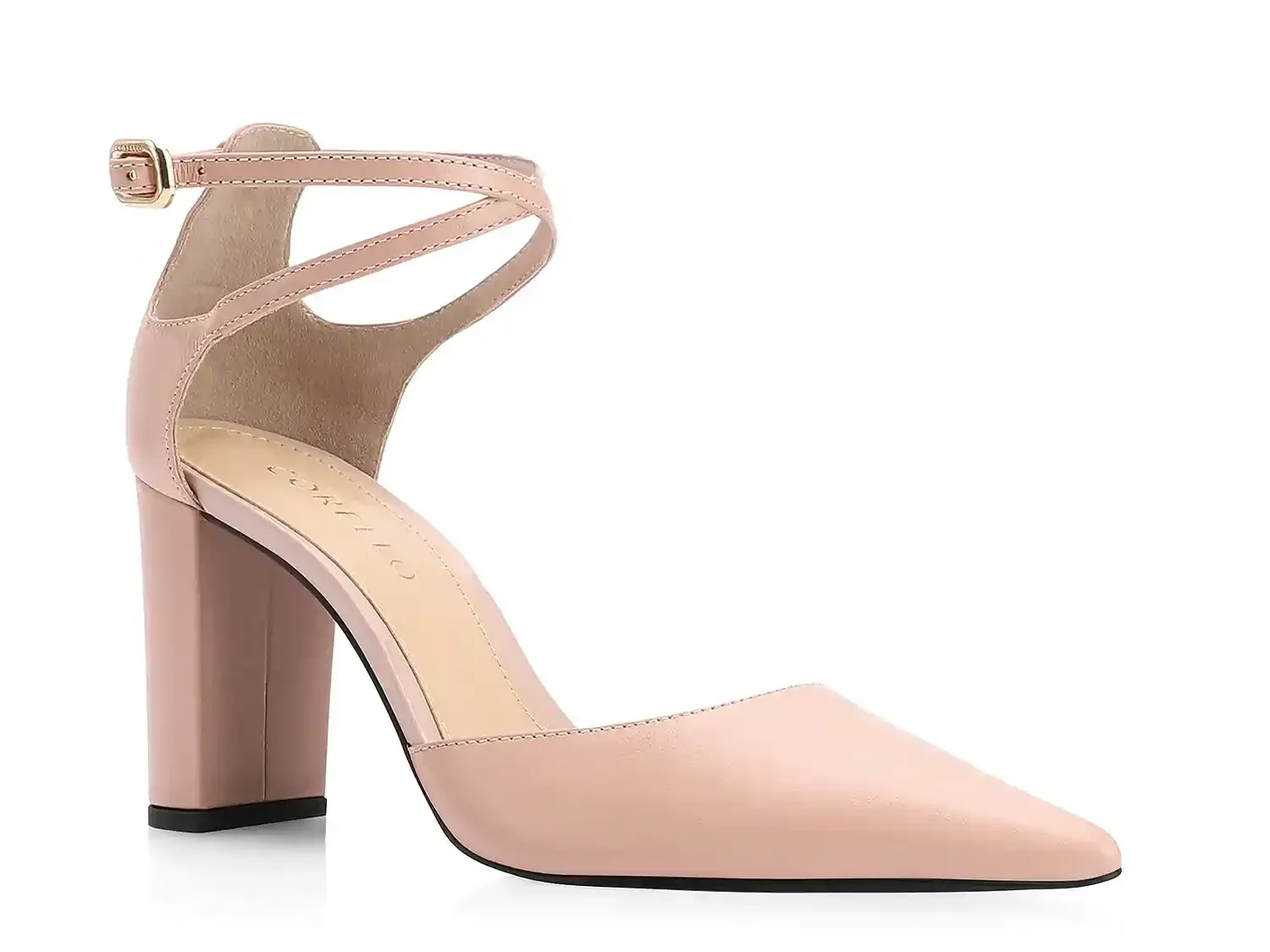 Scarpin Couro Rosa