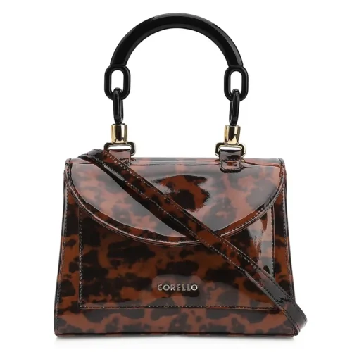 Bolsa De Mão Verniz Tartaruga