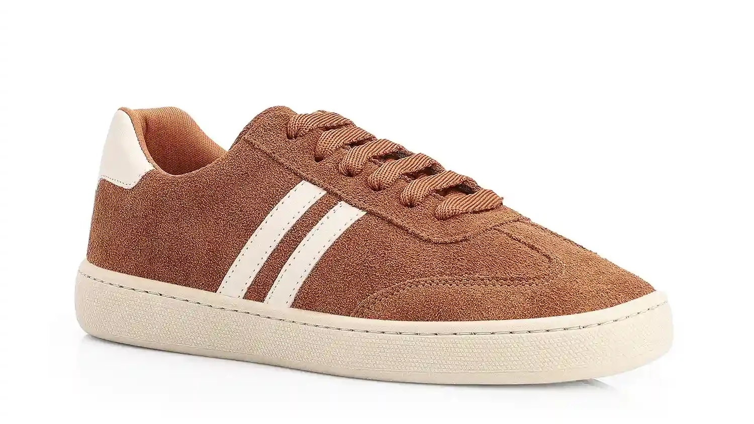 Tênis Couro Camurça Marrom/Alt Off White