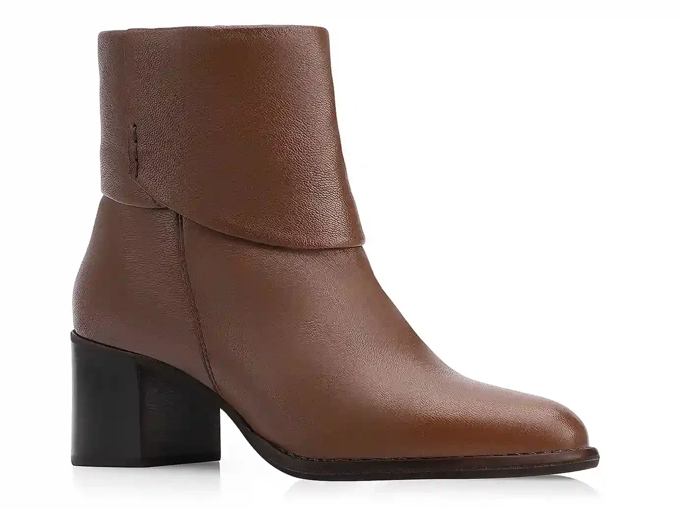 Bota Couro Pelica Marrom Escuro