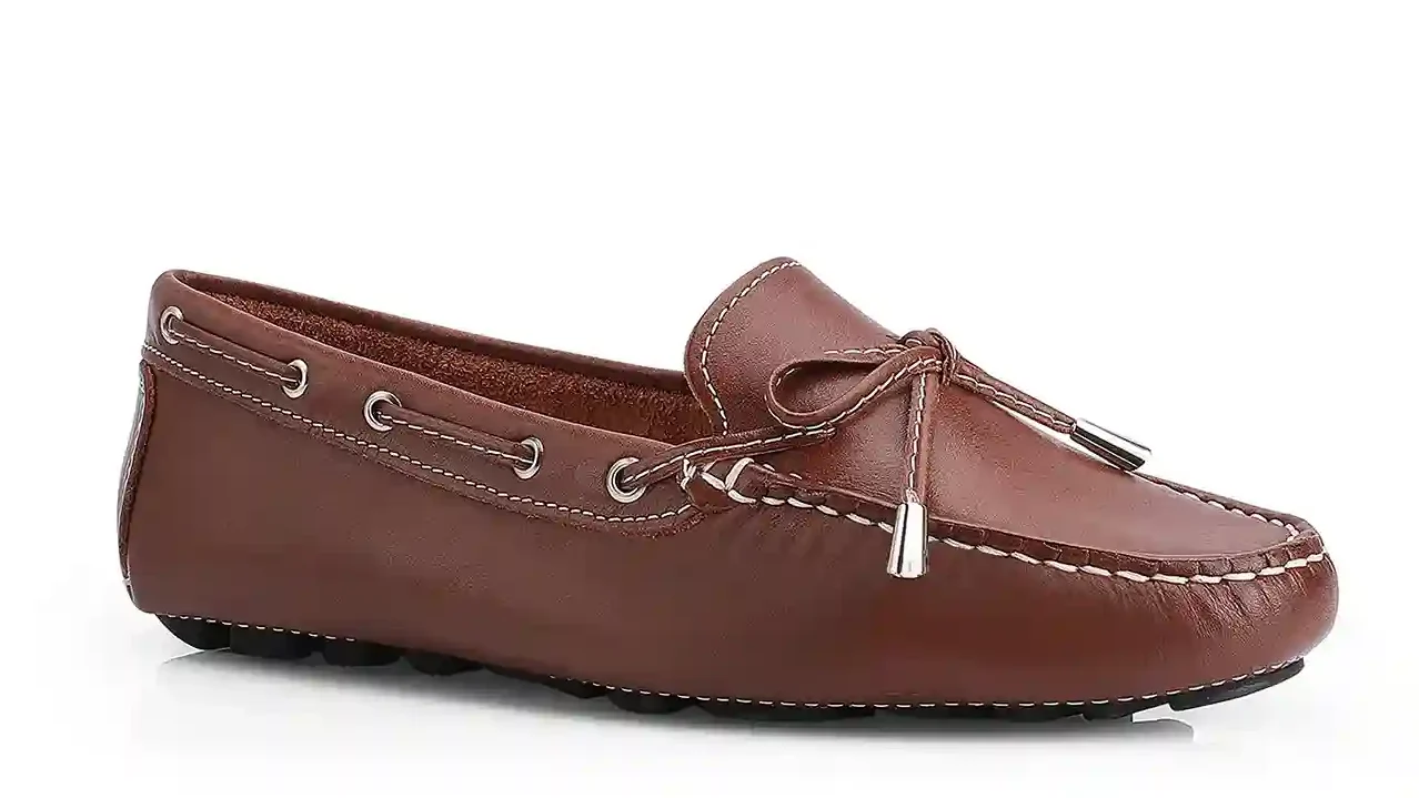 Mocassim Dockside Couro Marrom