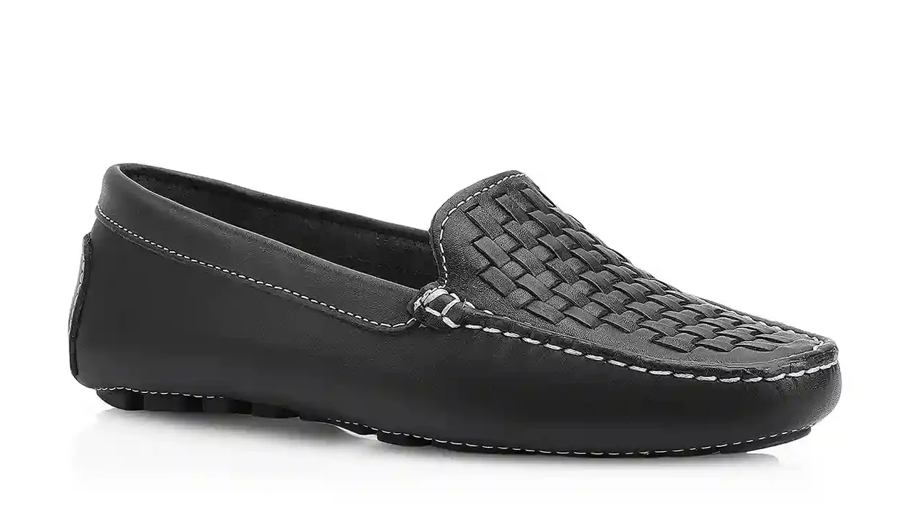 Mocassim Tressê Couro Preto
