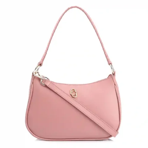 Bolsa De Mão Couro Rosa