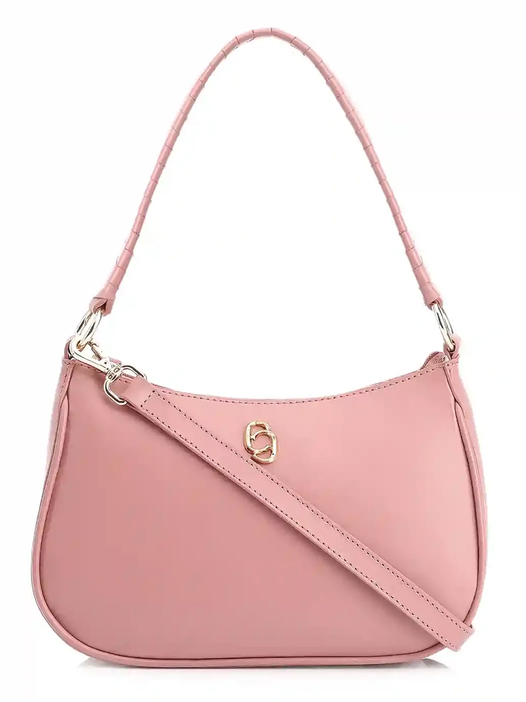 Bolsa De Mão Couro Rosa