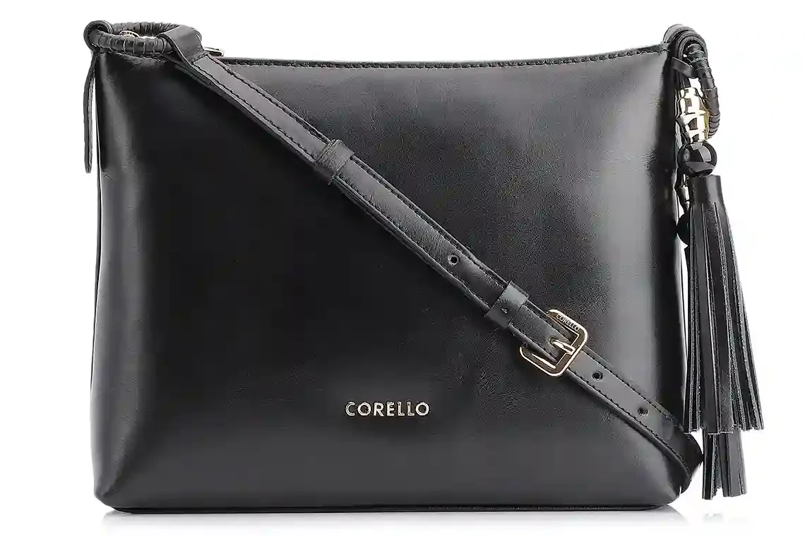 Bolsa De Ombro Couro Preto
