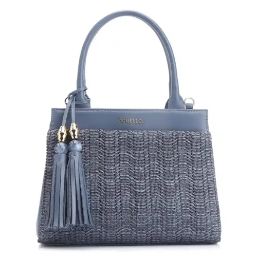 Bolsa Tote Couro Azul/Alt Azul