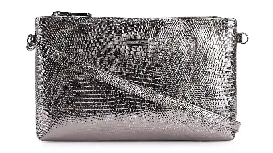 Bolsa Transversal Alt Lezard Prata