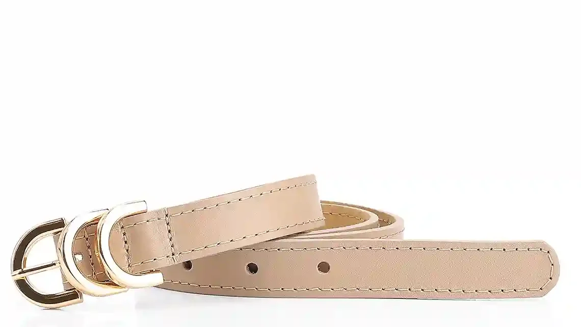 Cinto Couro Bege
