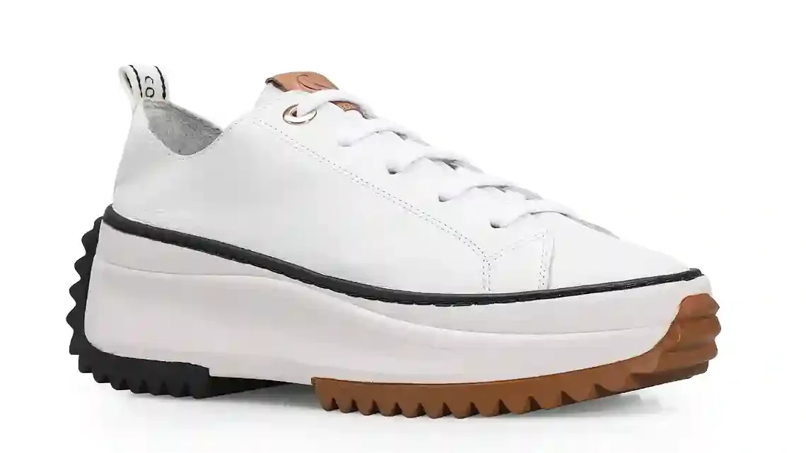 Tênis Flatform Couro Branco
