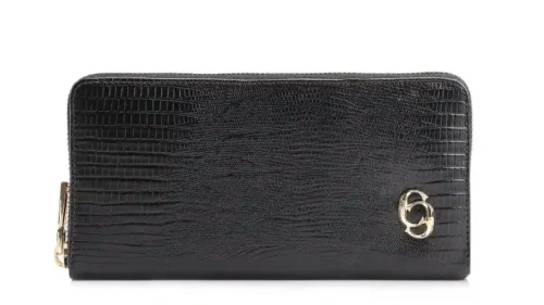 Carteira Couro Lezard Preto
