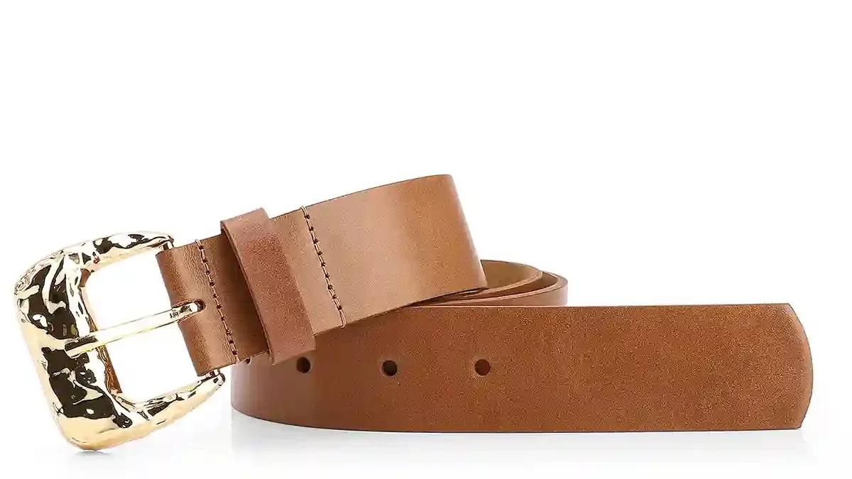 Cinto Matelado Couro Marrom
