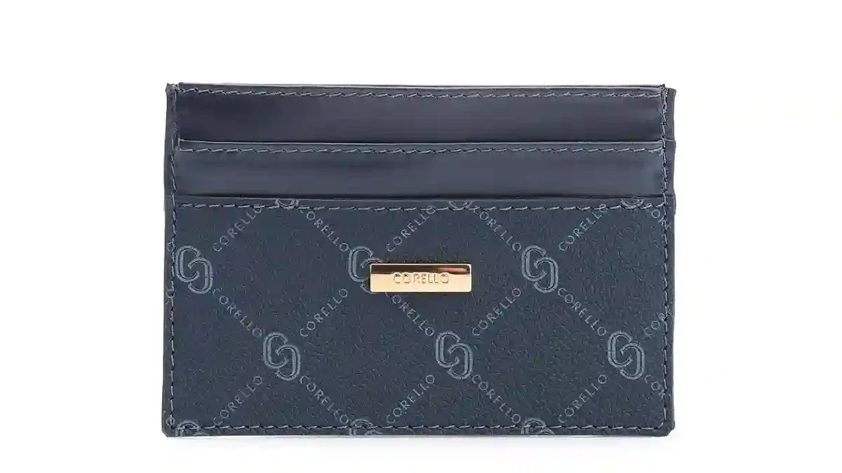 Porta Cartão Monograma Azul
