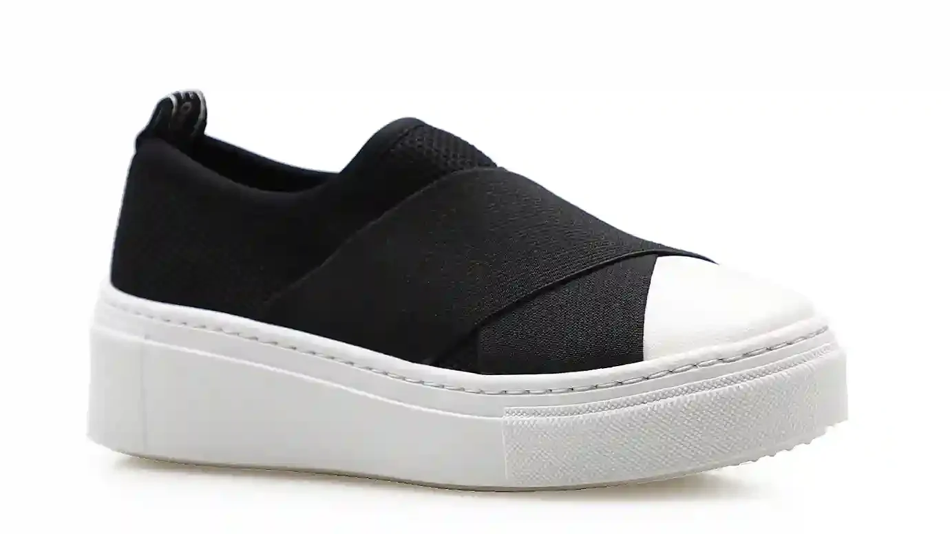 Slip On Knit Preto
