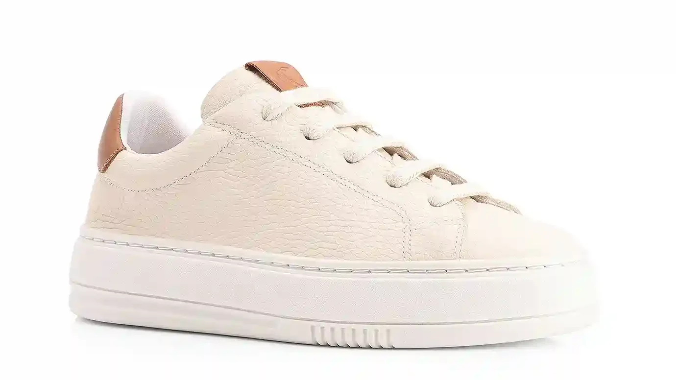 Tênis Flatform Couro Off White
