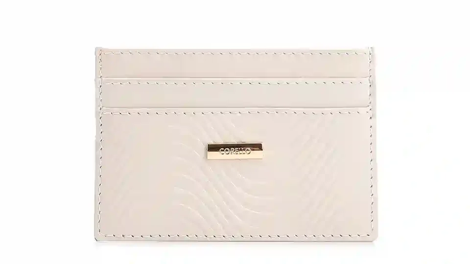 Porta Cartão Couro Onda Off White
