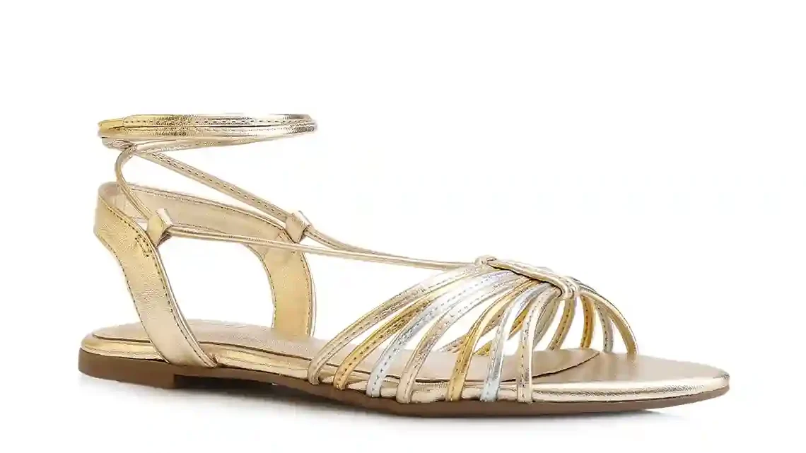 Rasteirinha Alt Dourado/Prata