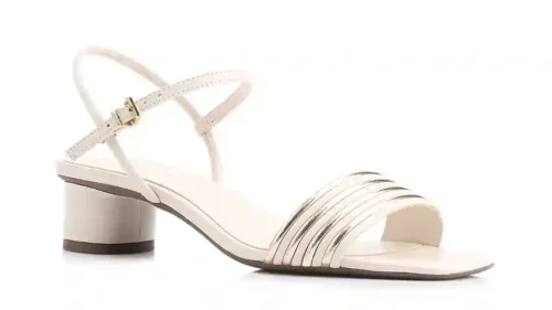 Sandália Alt Off White/Alt Dourado
