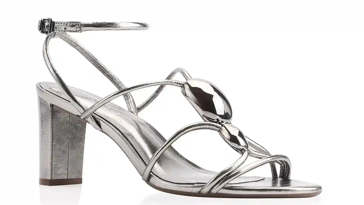 Sandália Esfera Orgânica Alt Prata