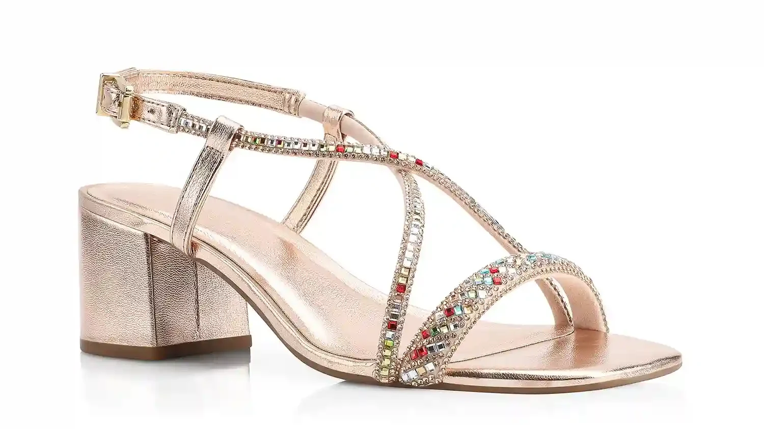 Sandália Strass Alt Cobre Colors
